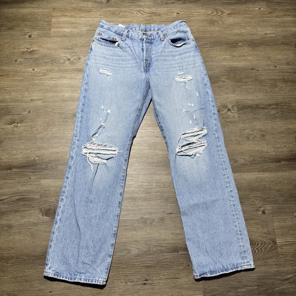 Levi's Premium big E 501 '90s Women's Jeans W27 L30 Distressed Straight Leg